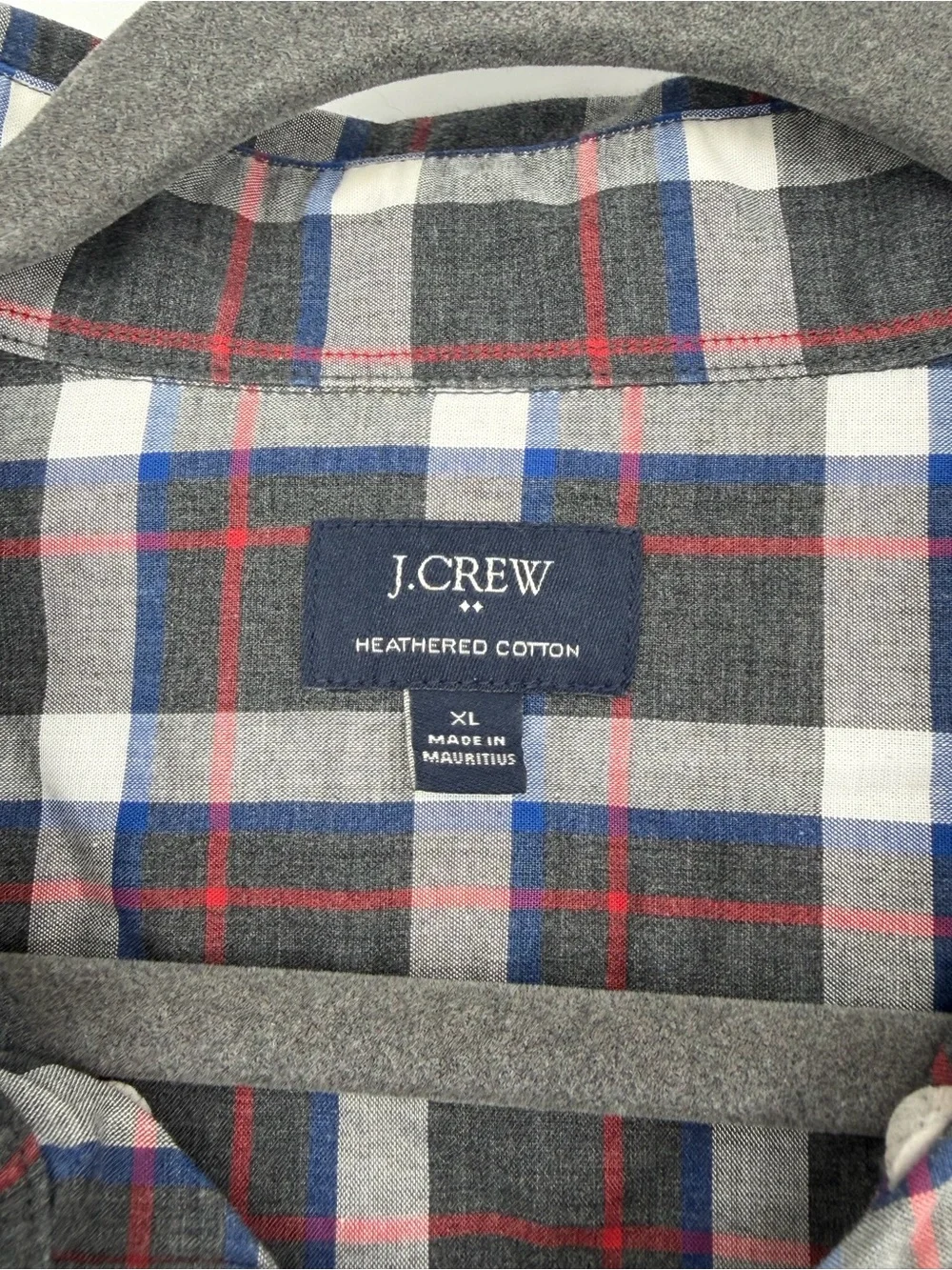 Preppy Plaid J. Crew Button Up Collared Shirt